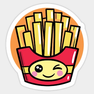 Kawaii Fries Sticker